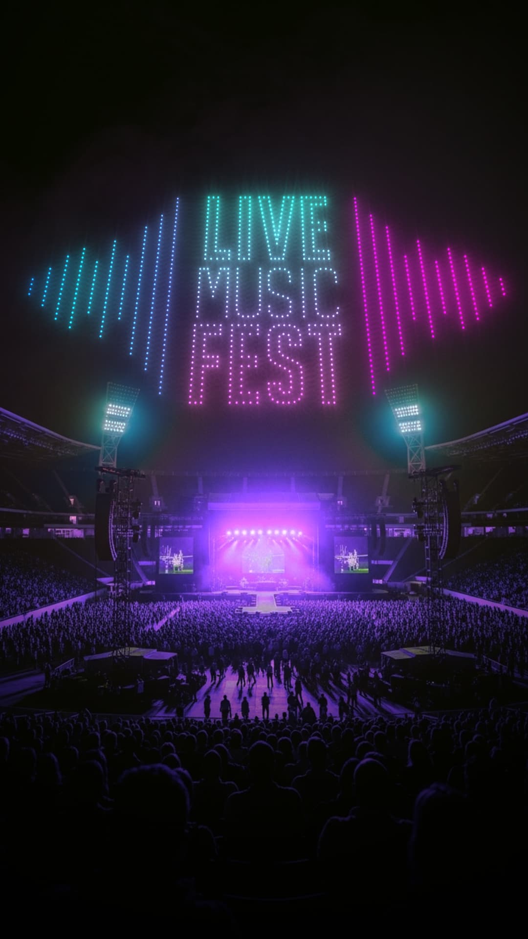 Concert drone show